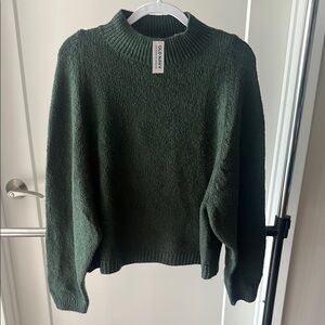 Old Navy Green Cowl Neck Sweater Plush Cozy Fit